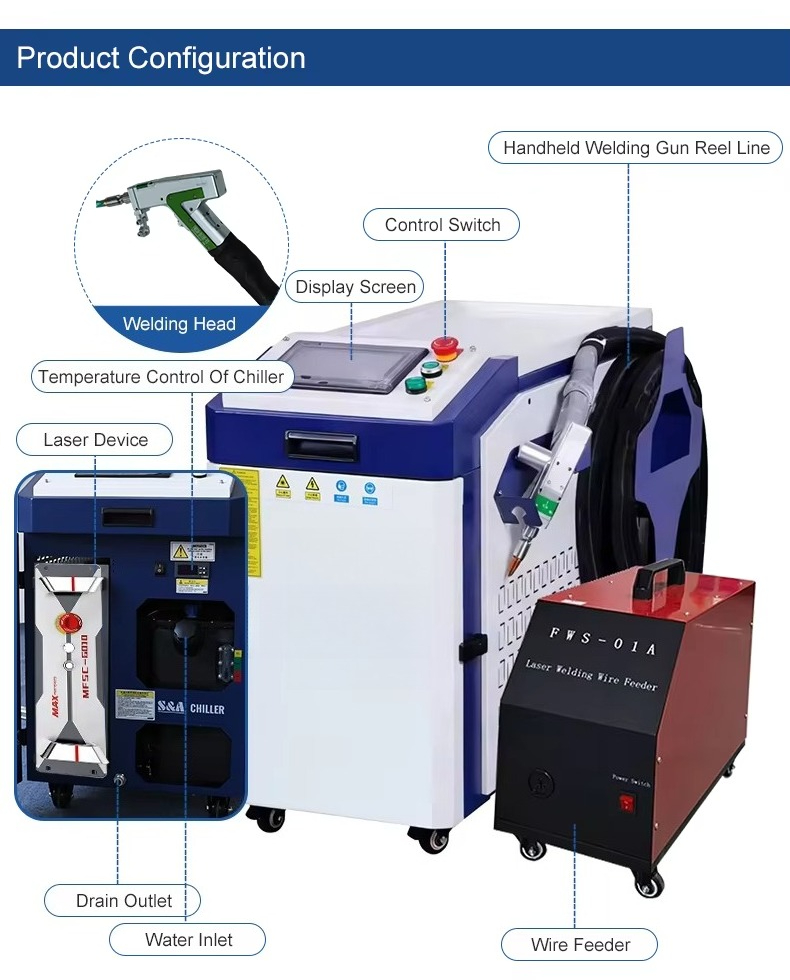 3000W 휴대용 레이저 용접기 5 in 1 공장도 가 - Industrial Laser Welding Machine Price 리뷰 및 가격