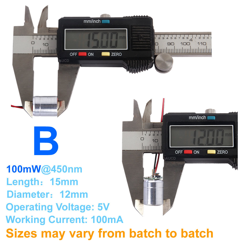 Φ12x15mm DC 5V 레드-100mW 그린-50m - Industrial Blue Laser 리뷰 및 가격