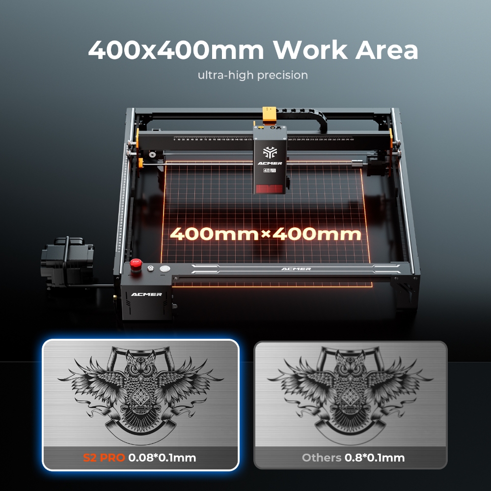ACMER S2 PRO 36W/48W 레이저 조각기 기 - Laser Marking Machine 리뷰 및 가격