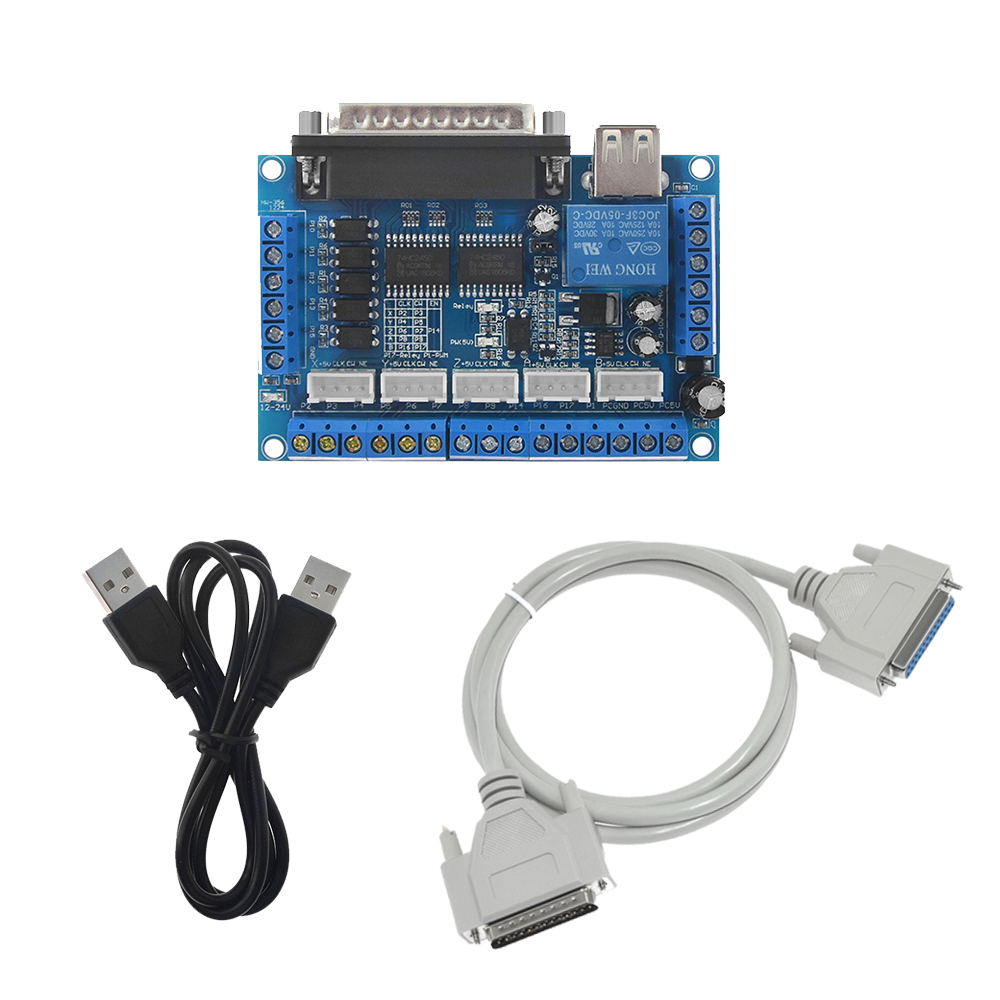 5 축 CNC MACH3 브레이크아웃 보드, USB D - Stepper Driver Cnc 리뷰 및 가격