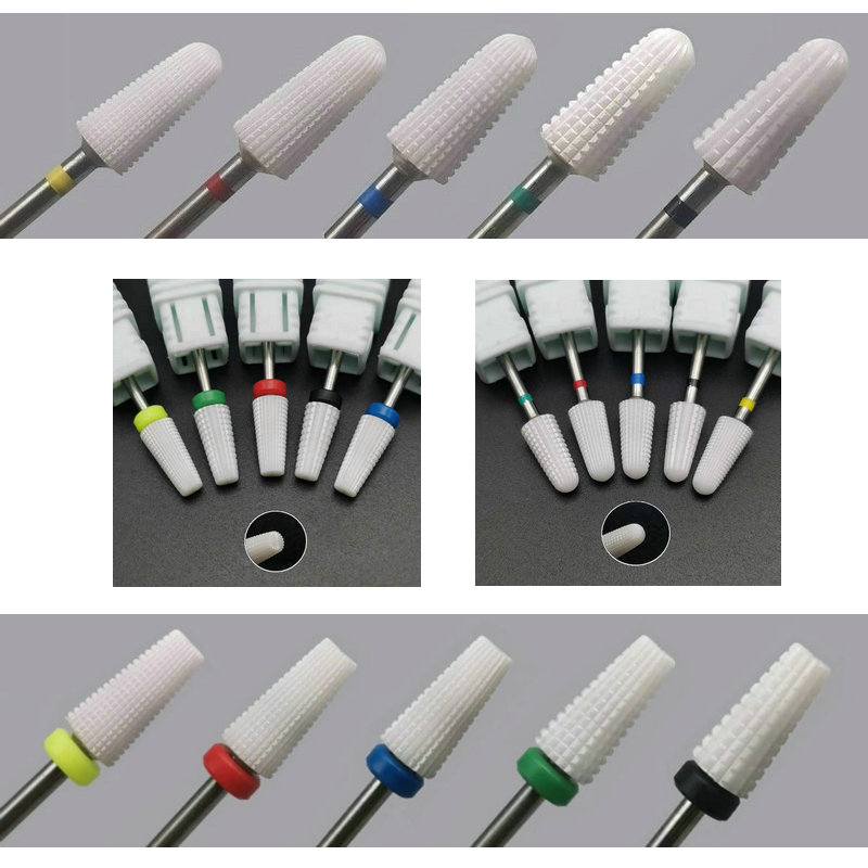 세라믹 5 In 1 네일 드릴 비트 테이퍼 스트레이트  - Acrylic Cutting Machine 리뷰 및 가격