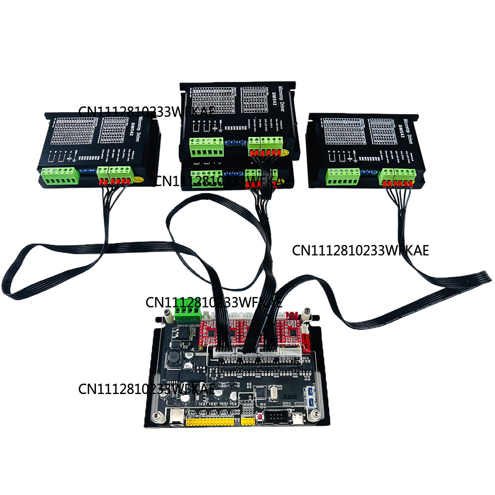 스테퍼 모터는 6핀 연결 케이블을 구동하며, 4축 GR - Controller Grbl Board 리뷰 및 가격